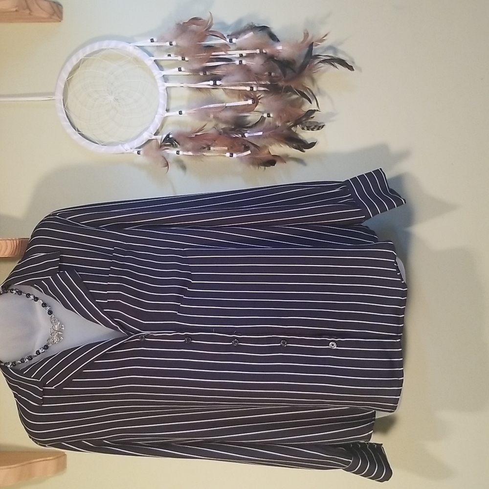 Womens Who What Wear Dress Shirt Size Large